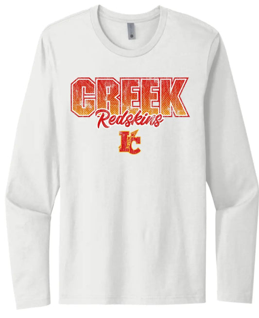 Indian Creek Gradient Redskins Next Level Cotton Long Sleeve Tee