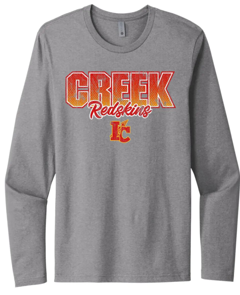Indian Creek Gradient Redskins Next Level Cotton Long Sleeve Tee