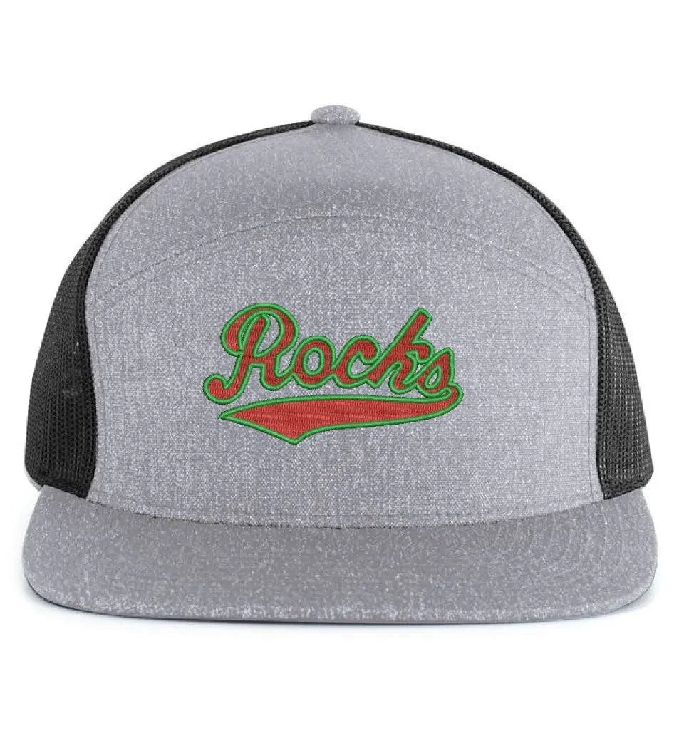 Barnesville Embroidery 6-Panel Arch Trucker Snapback Cap