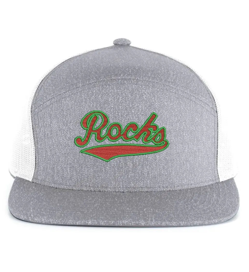 Barnesville Embroidery 6-Panel Arch Trucker Snapback Cap