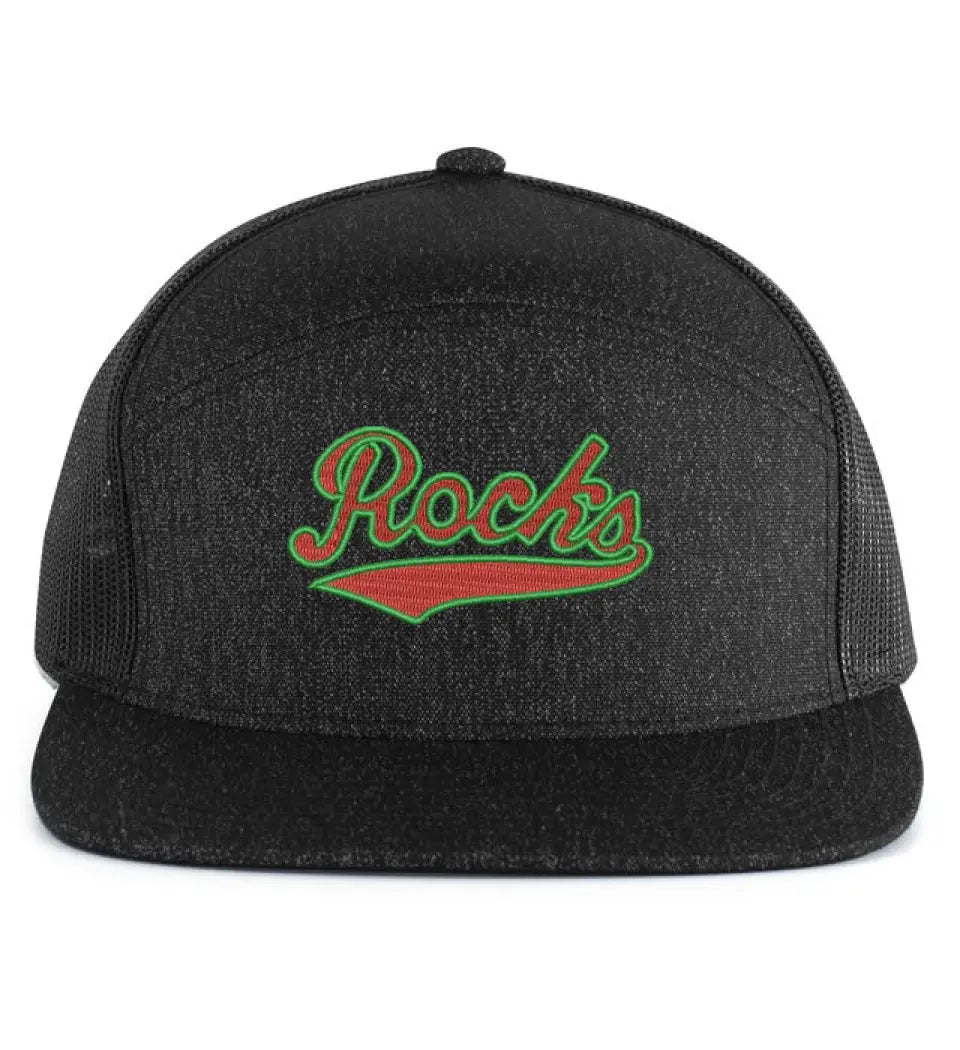 Barnesville Embroidery 6-Panel Arch Trucker Snapback Cap