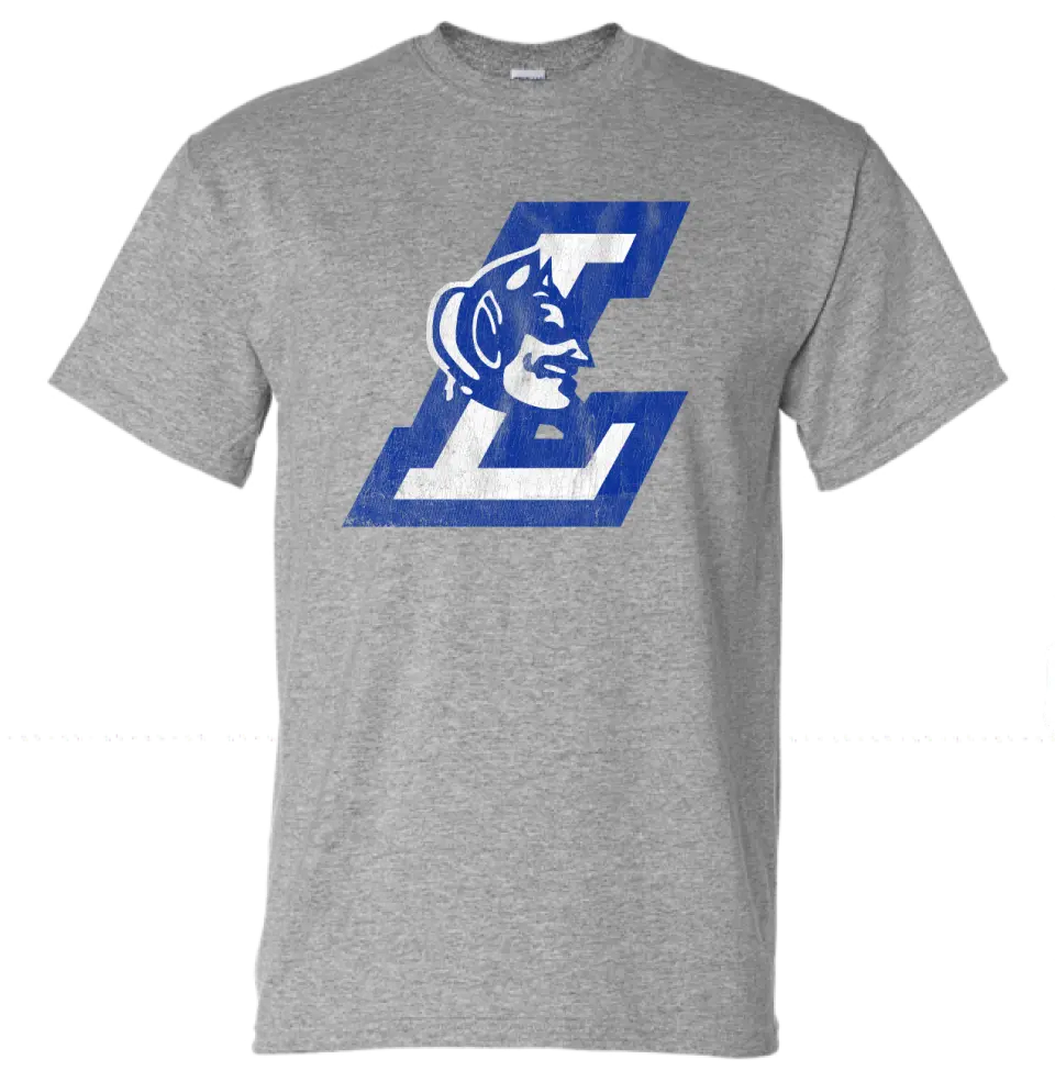 Lisbon Blue Devils Logo L Distressed Design