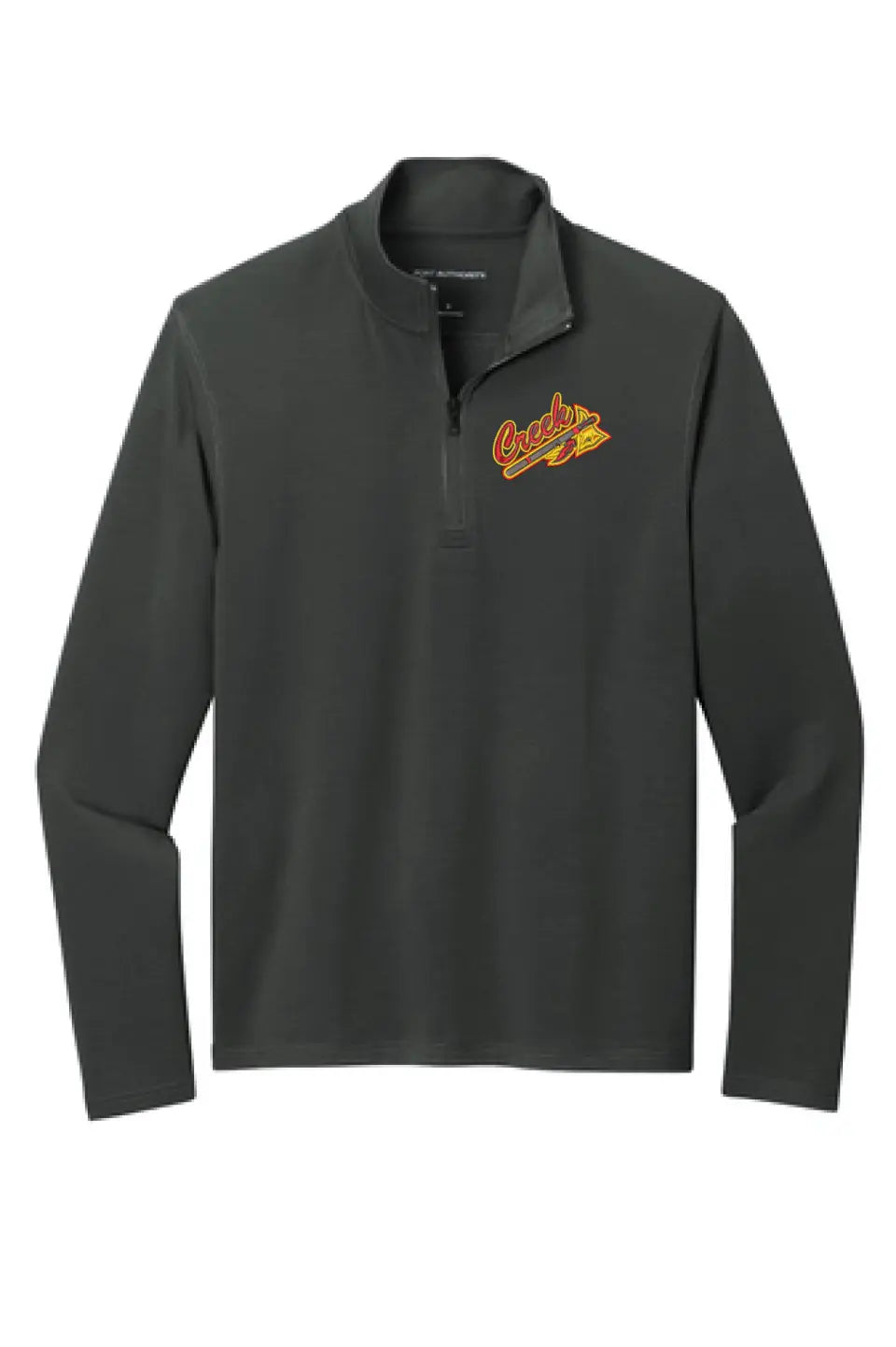 Indian Creek Embroidery Tomahawk Port Authority Microterry 1/4-Zip Pullover