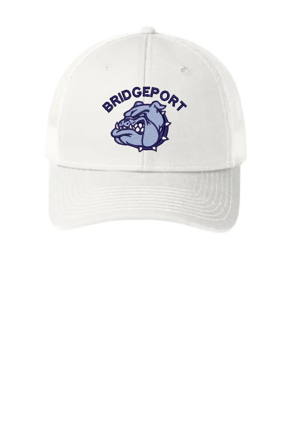 Bridgeport Bulldogs Embroidery on Grey Snapback Trucker Cap