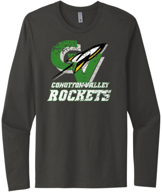 Conotton Valley Logo Next Level Cotton Long Sleeve Tee
