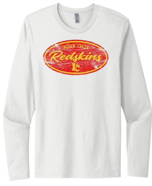 Indian Creek Distressed Oval Next Level Cotton Long Sleeve