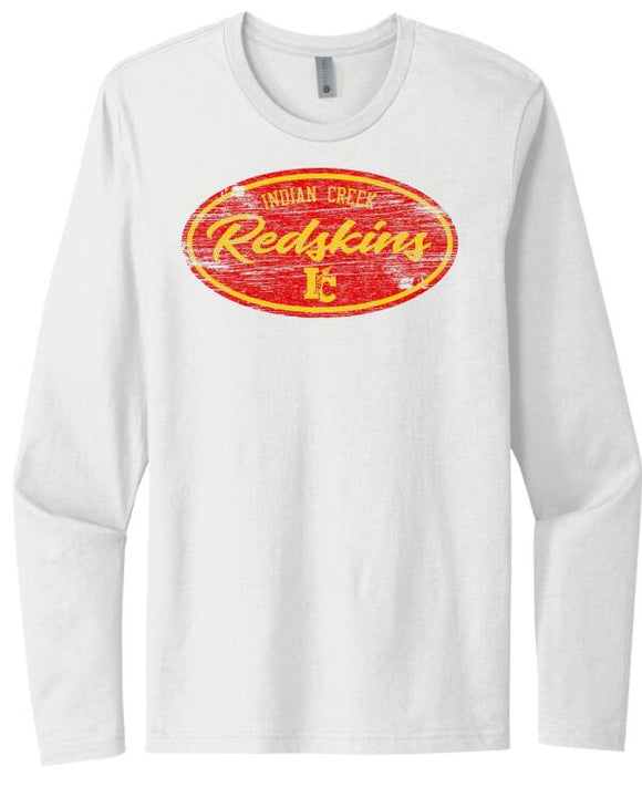 Indian Creek Distressed Oval Next Level Cotton Long Sleeve