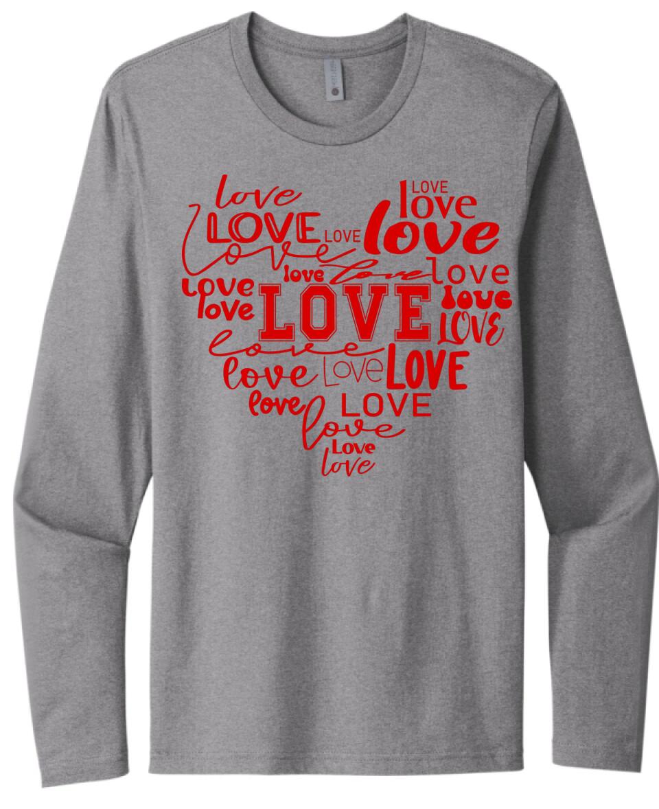 Valentine Heart Words