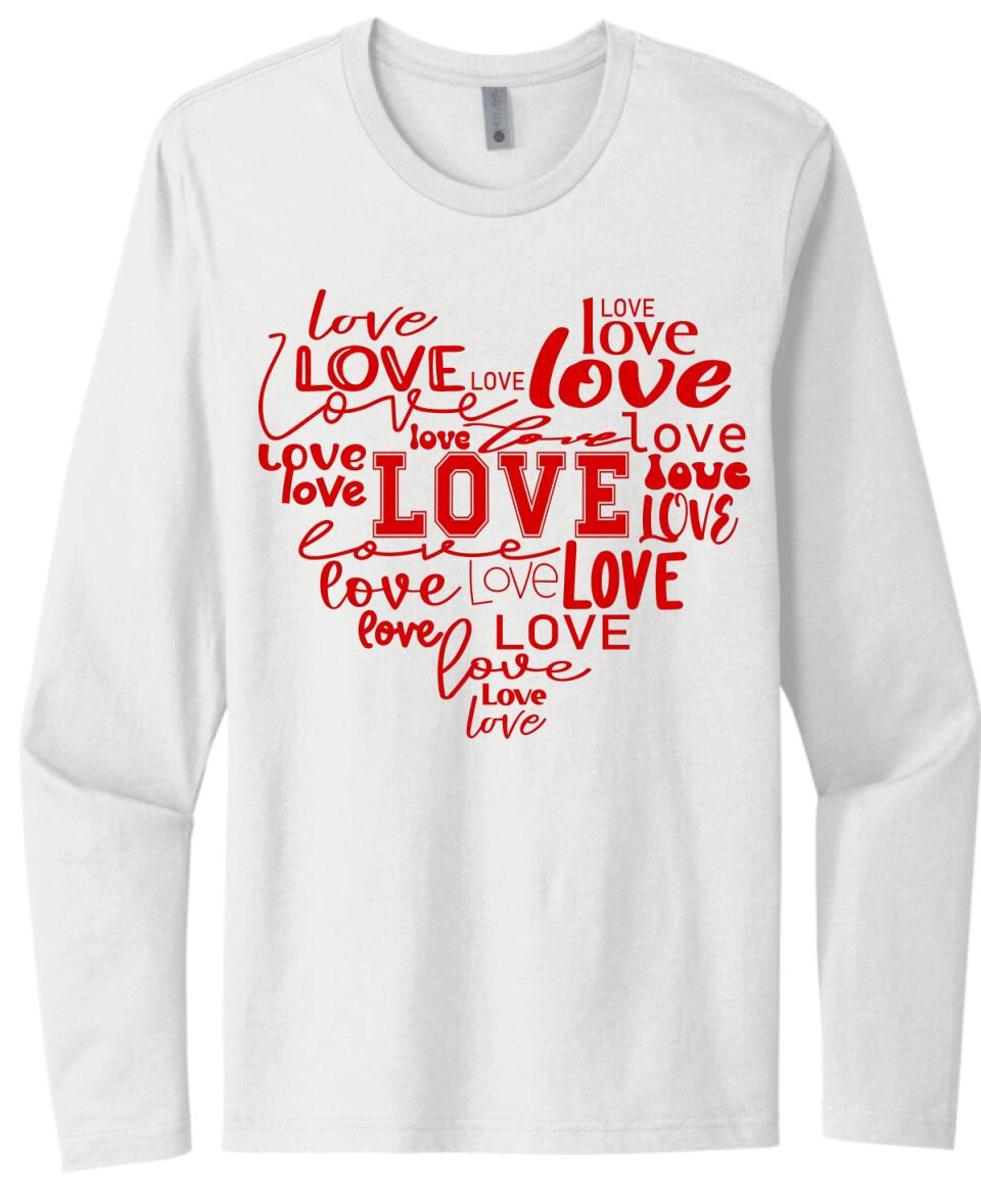 Valentine Heart Words