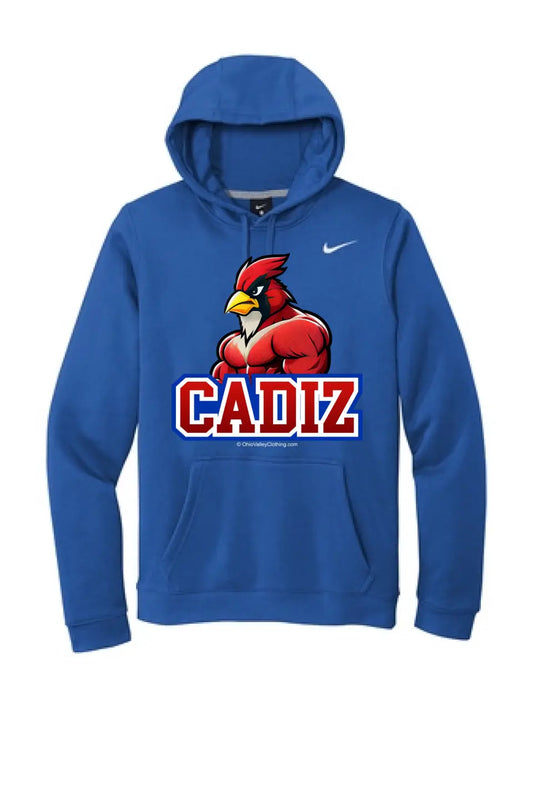 Cadiz Cardinals 2023 Muscular Cardinal Nike Club Fleece Pullover Hoodie