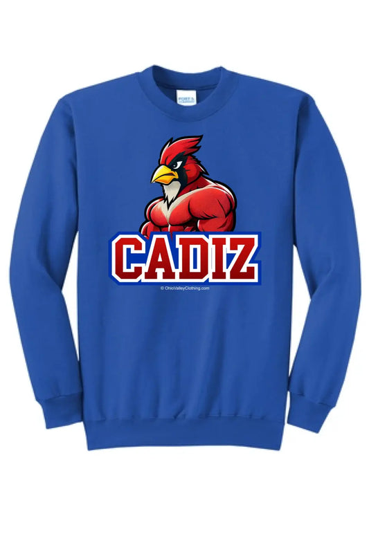 Cadiz Cardinals 2023 Muscular Cardinal Core Fleece Crewneck Sweatshirt