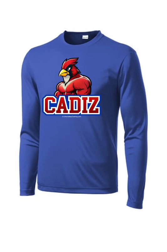 Cadiz Cardinals 2023 Muscular Cardinal Long Sleeve PosiCharge Competitor Tee