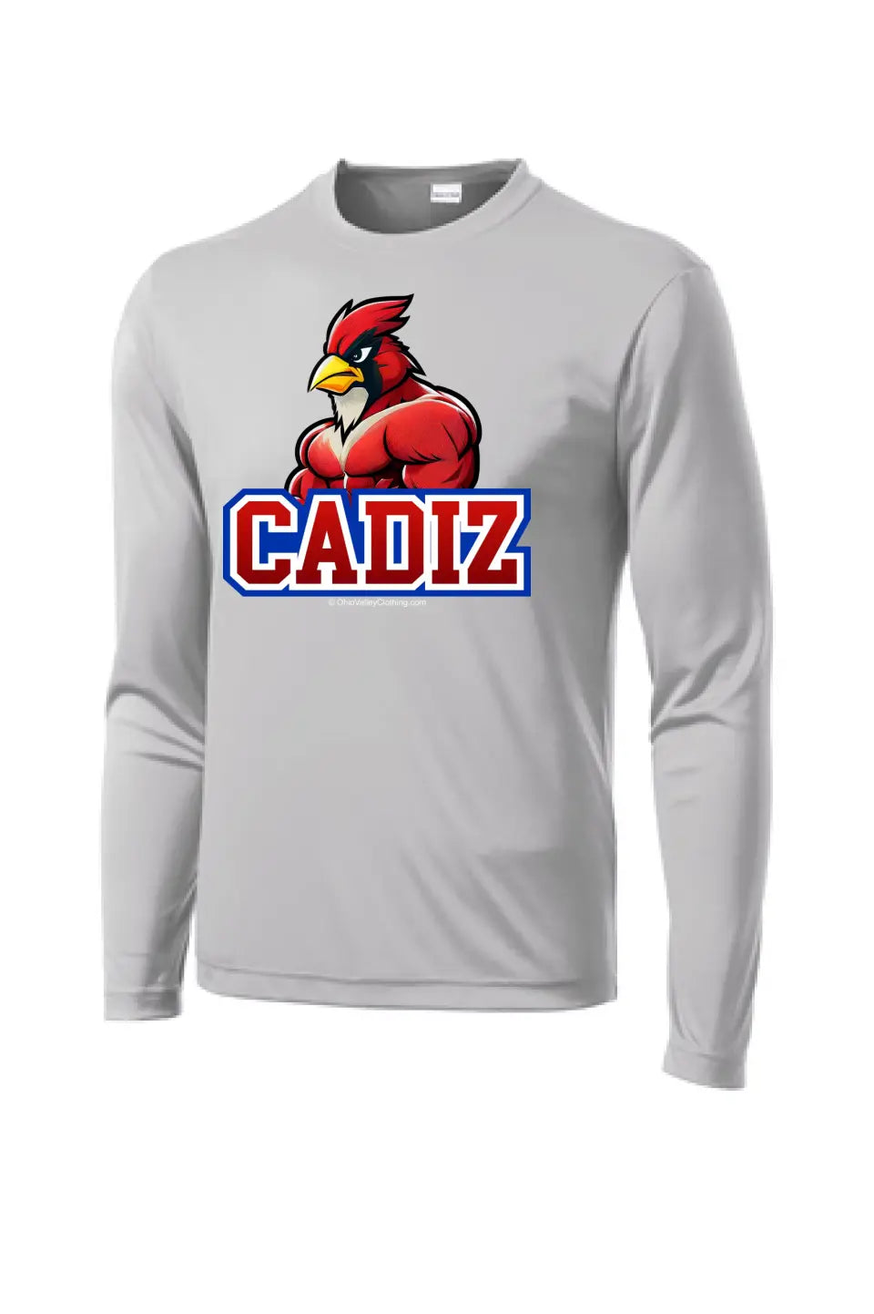 Cadiz Cardinals 2023 Muscular Cardinal Long Sleeve PosiCharge Competitor Tee