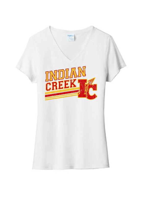 Indian Creek Rise Ladies Tri-Blend V-Neck Tee