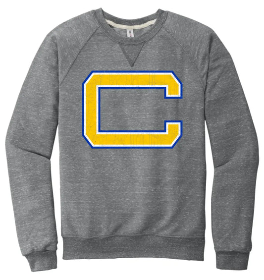 Steubenville Catholic Central C Jerzees Snow Heather French Terry Raglan Crew