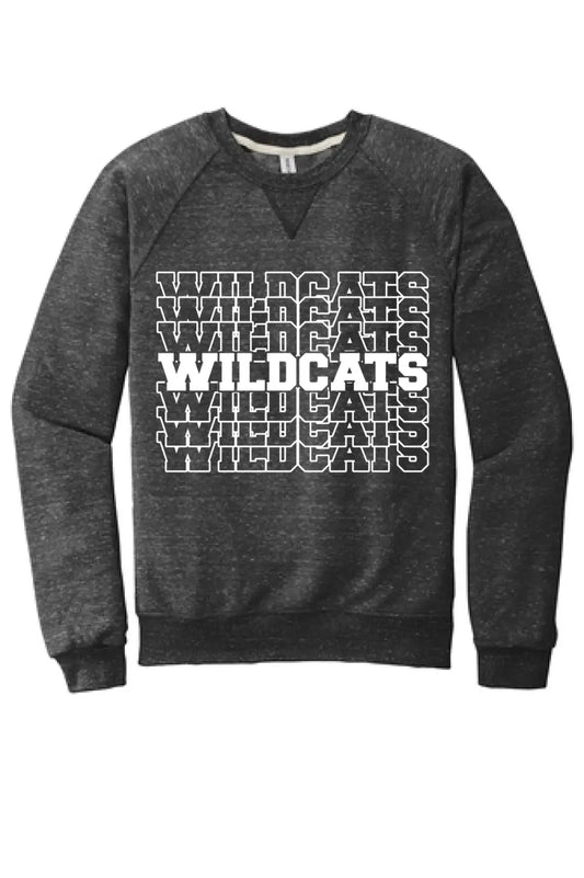 Edison Repeating Jerzees Snow Heather French Terry Raglan Crew