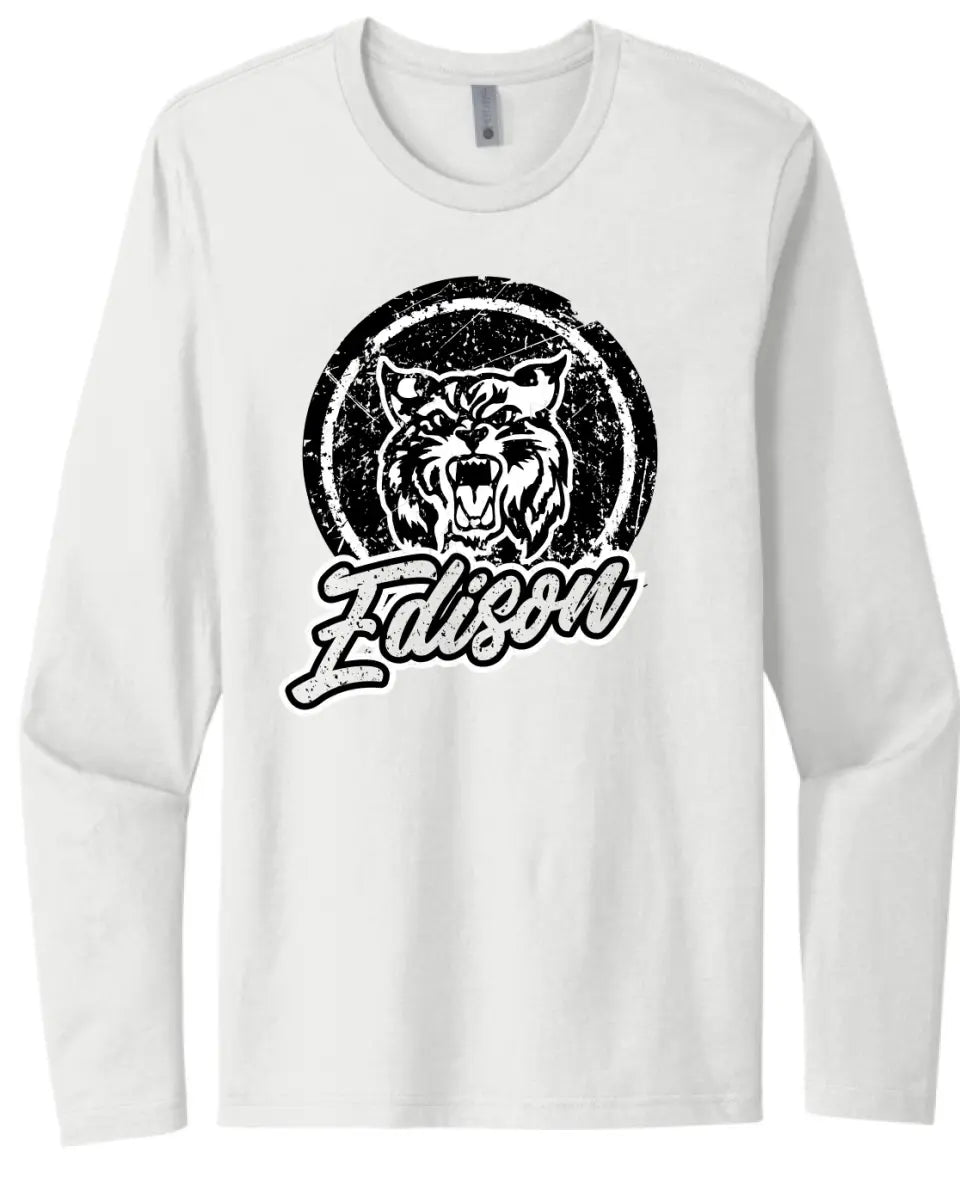 Edison Wildcats 2023-01 Next Level Cotton Long Sleeve Tee