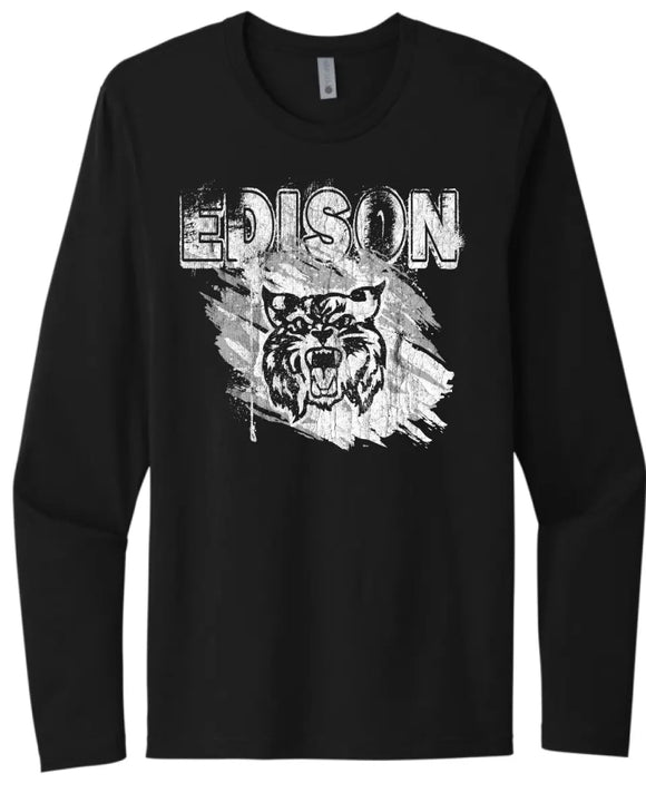 Edison Wildcats 2023-05 Next Level Cotton Long Sleeve Tee