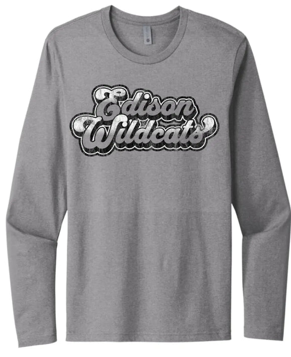 Edison Wildcats 2023-04 Next Level Cotton Long Sleeve Tee