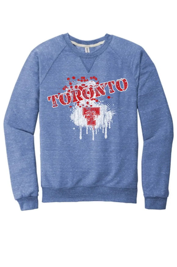 Toronto Red Knights 2023-01 Jerzees Snow Heather French Terry Raglan Crew