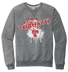 Toronto Red Knights 2023-01 Jerzees Snow Heather French Terry Raglan Crew