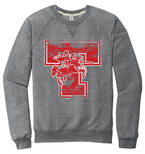 Toronto Red Knights 2023-02 Jerzees Snow Heather French Terry Raglan Crew