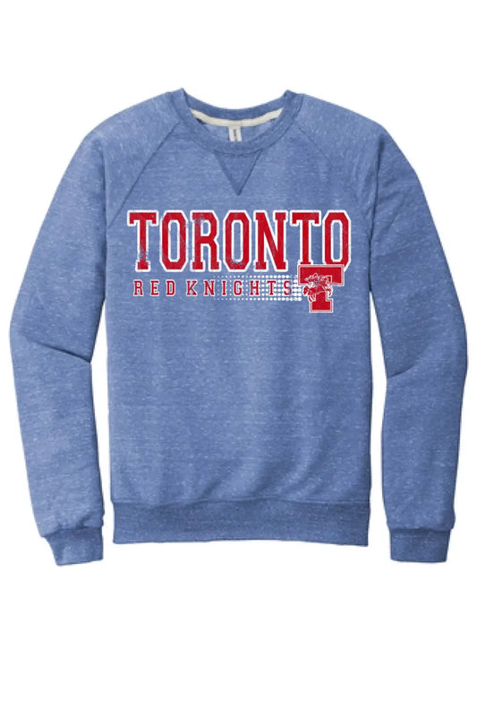 Toronto Red Knights 2023-09 Jerzees Snow Heather French Terry Raglan Crew