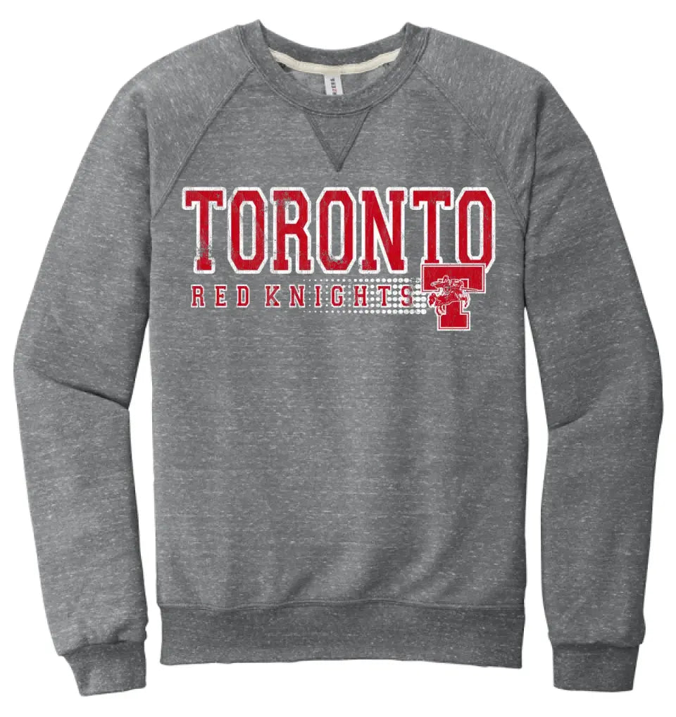Toronto Red Knights 2023-09 Jerzees Snow Heather French Terry Raglan Crew