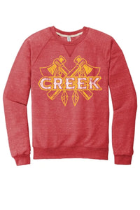 Indian Creek 2023-024 Jerzees Snow Heather French Terry Raglan Crew