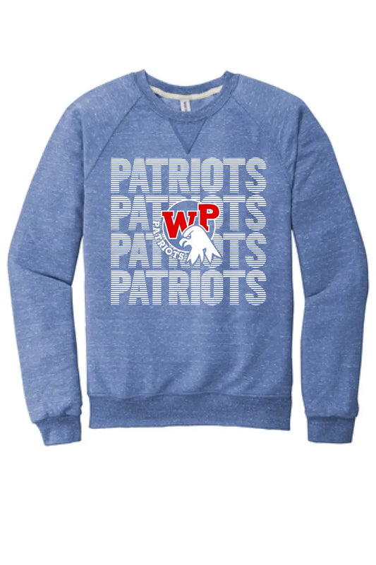 Wheeling Park 2023- 01 Jerzees Snow Heather French Terry Raglan Crew