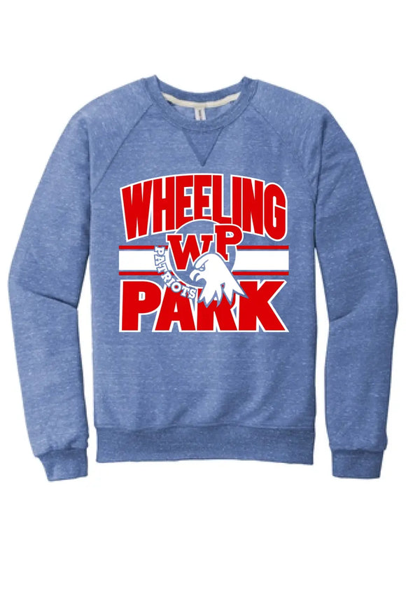 Wheeling Park 2023- 03 Jerzees Snow Heather French Terry Raglan Crew