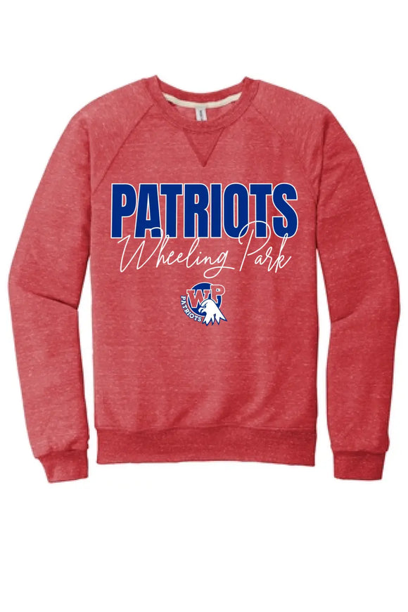 Wheeling Park 2023- 06 Jerzees Snow Heather French Terry Raglan Crew