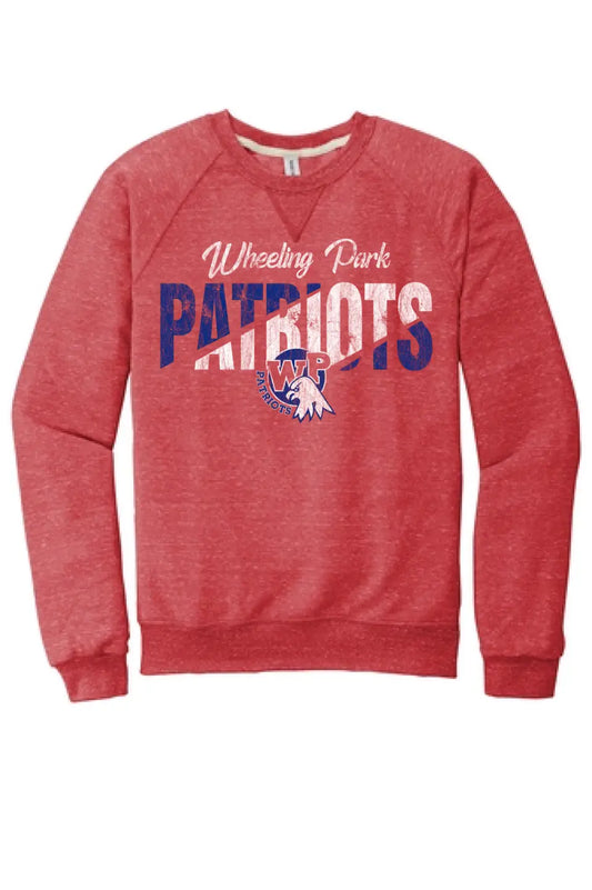 Wheeling Park 2023- 10 Distressed Jerzees Snow Heather French Terry Raglan Crew