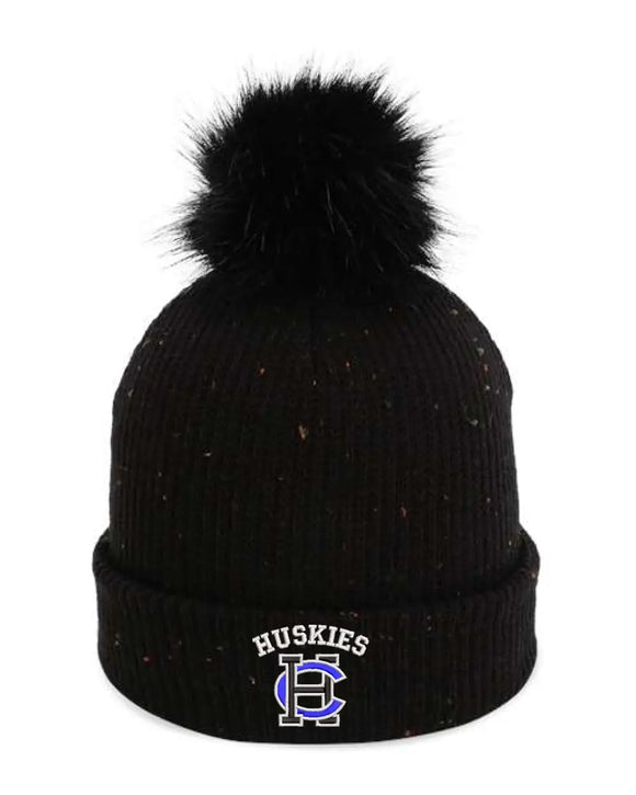 Harrison Central Embroidery The Montage Pom Cuffed Beanie