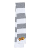 Indian Creek Embroidery Tomahawk Rugby-Striped Knit Scarf