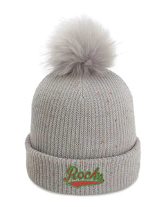 Barnesville Embroidery The Montage Pom Cuffed Beanie