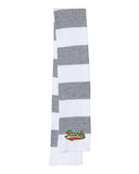 Barnesville Embroidery Rugby-Striped Knit Scarf