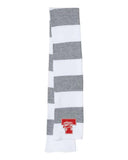 Toronto Embroidery Rugby-Striped Knit Scarf