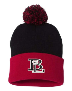 Beaver Local Embroidery Pom-Pom Cuffed Beanie