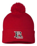 Beaver Local Embroidery Pom-Pom Cuffed Beanie