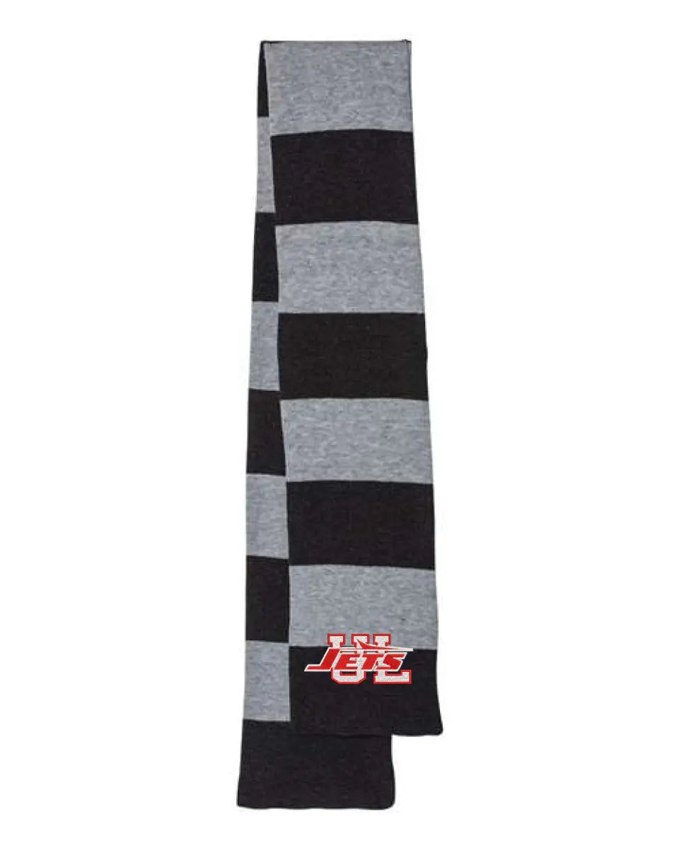 Union Local Embroidery Rugby-Striped Knit Scarf