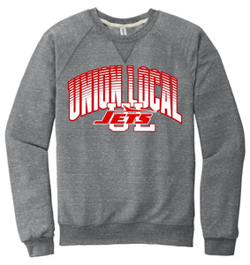 Union Local 2023 05 Jerzees Snow Heather French Terry Raglan Crew