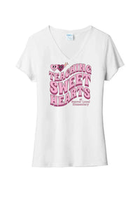 Teaching Sweethearts at Beaver Local Elem Ladies Tri-Blend V-Neck Tee