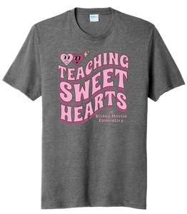 Teaching Sweethearts at Bishop Mussio Elem Tri-Blend Tee