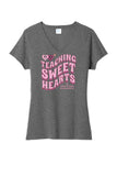 Teaching Sweethearts at John Gregg Elem Ladies Tri-Blend V-Neck Tee