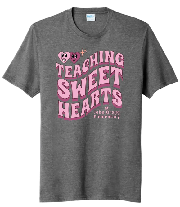 Teaching Sweethearts at John Gregg Elem Tri-Blend Tee