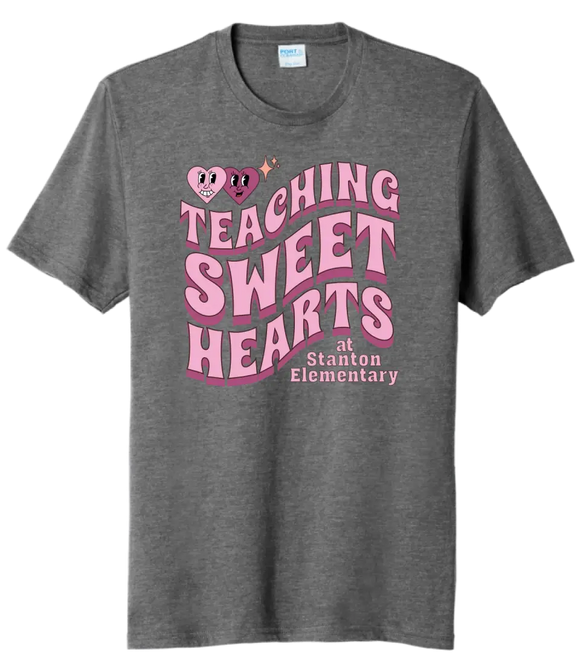 Teaching Sweethearts at Stanton Elem Tri-Blend Tee