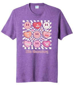 Hills Elem Hearts Tri-Blend Tee