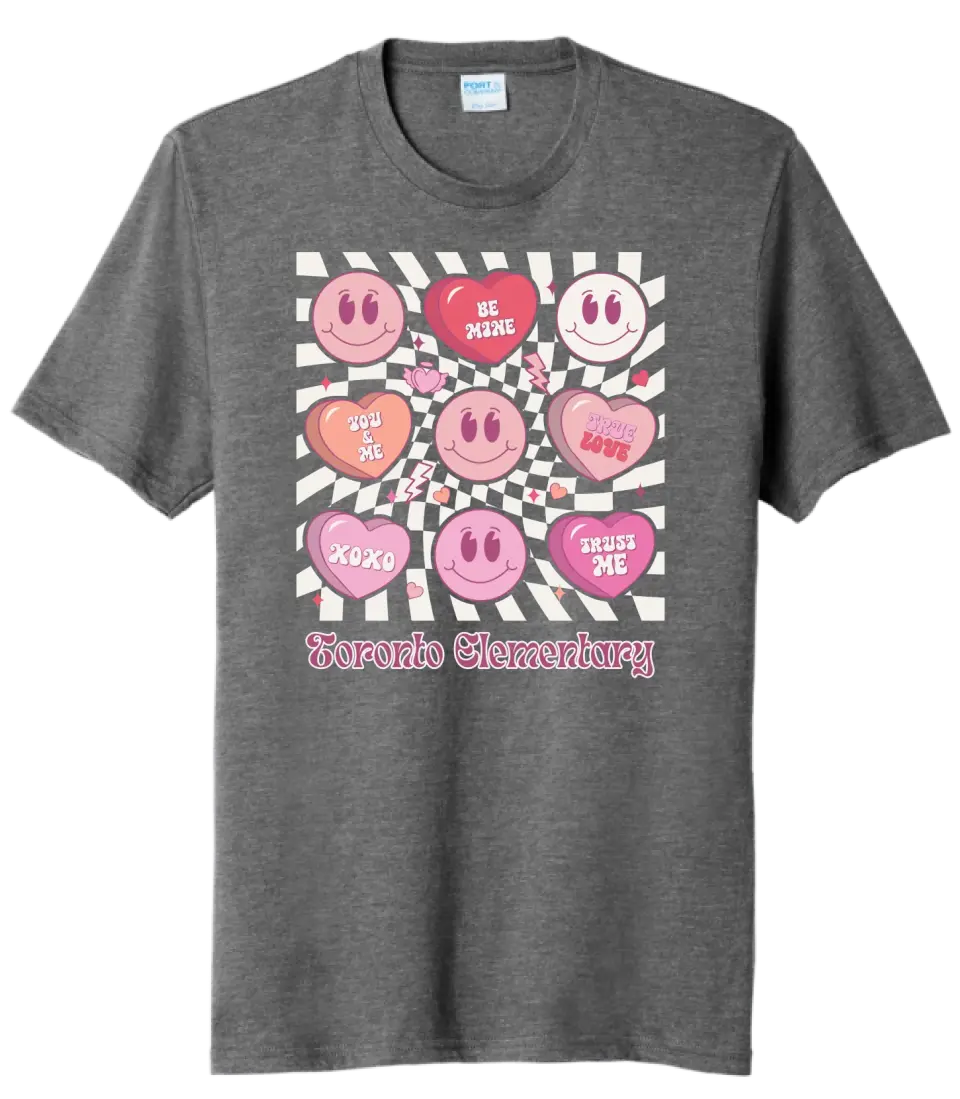 Toronto Elem Hearts Tri-Blend Tee