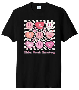 Bishop Mussio Elem Hearts Tri-Blend Tee